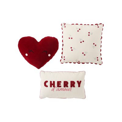 Lot de 3 coussins CHERRY VERTBAUDET