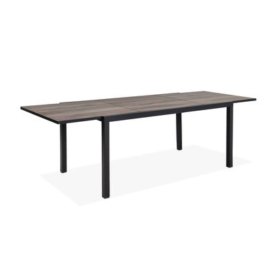 Table de jardin extensible aluminium effet bois 8 places NASHVILLE 240 SWEEEK