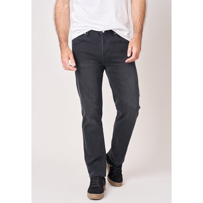 Jean straight homme en coton noir SAUL DEELUXE