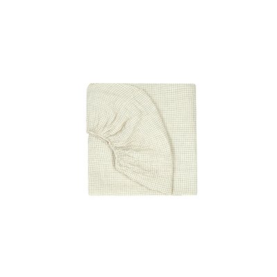 Drap housse bebé en double gaze de coton lavé WABI-SABI NOBODINOZ