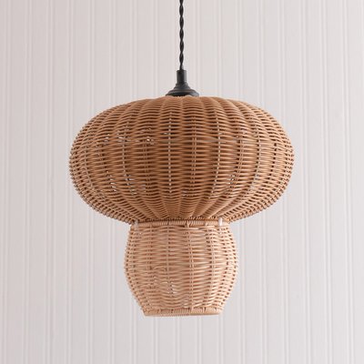 Natural Rattan Mushroom Easy Fit Lamp Shade SO'HOME