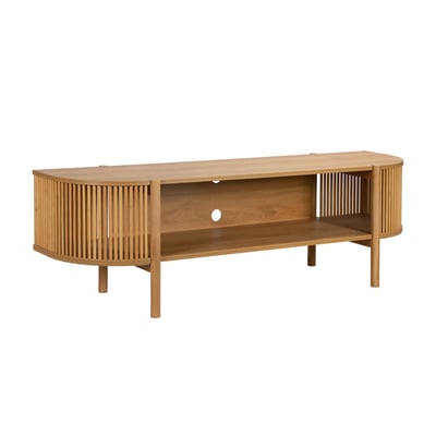 Meuble TV effet bois 160 cm style bohème, MARCUS OVIALA