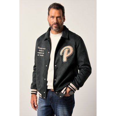 Blouson JP 1880 en cuir suédé. Broderie JP1880