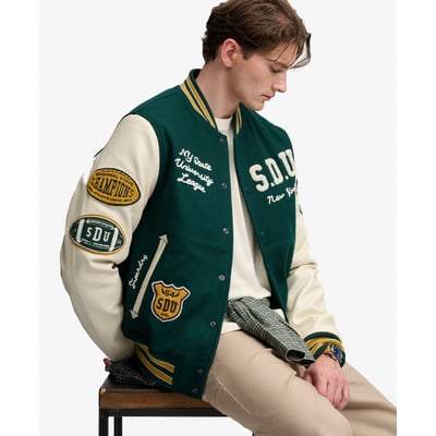 Veste Universitaire à Patchs Vintage SUPERDRY