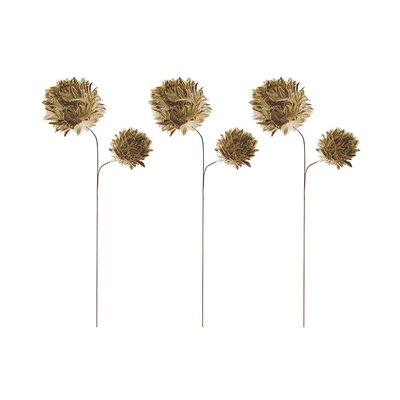 Set de 3 fleurs en plumes de canard NOW'S HOME