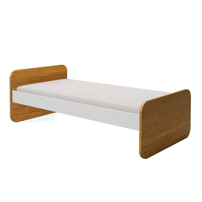 Pack lit avec matelas Bois massif  LUPIN AKITEN RETAIL