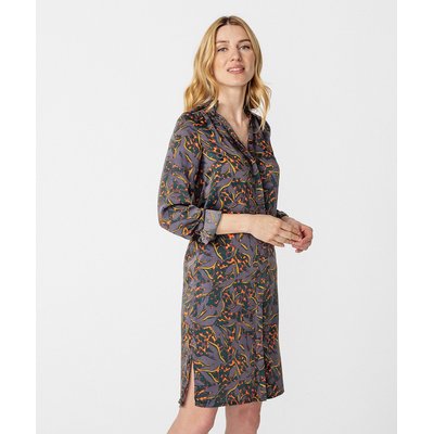Robe satin mat imprimé camouflage DAMART