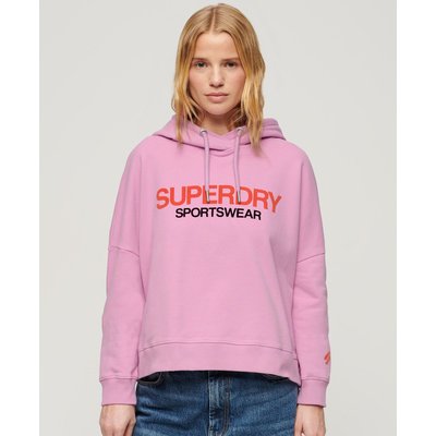 Sweat à capuche droit à logo Sportswear SUPERDRY