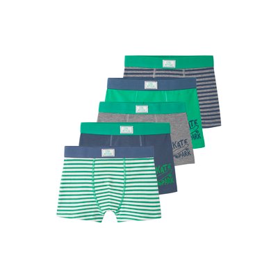 Lot de 5 boxers stretch skate VERTBAUDET