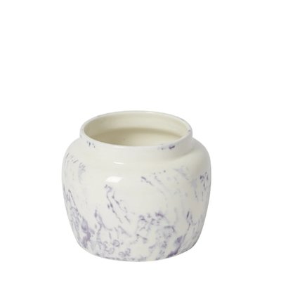 Cache-pot décoratif en céramique effet marbre D17 SIA DECO