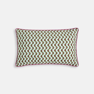 Ika Cotton Satin Rectangular Cushion Cover LA REDOUTE INTERIEURS