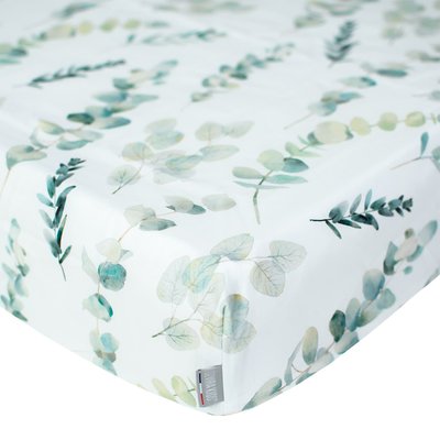 Drap-housse en satin de coton EUCALYPTUS SEVIRA KIDS
