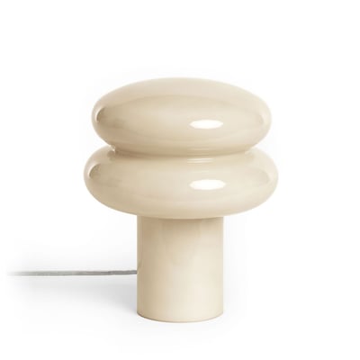 Lampe à poser ronde en verre  20cm- TINO DRAWER