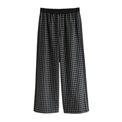 Pantalon large à taille contrastante NEXT