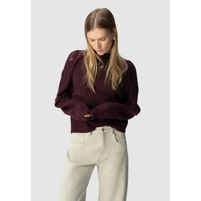 Pull tricot manches ajourées IKKS