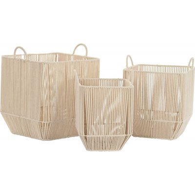 Panier en coton (lot de 3), Basicos RECOLLECTION