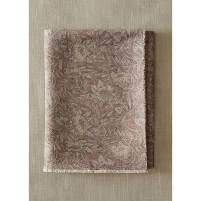 Couverture coton lin imprimée MANGO HOME