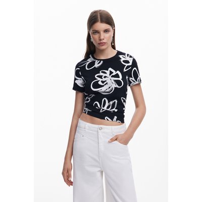 T-shirt à grande fleur DESIGUAL