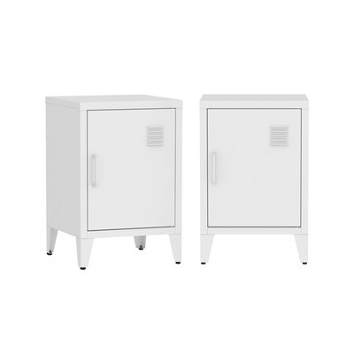 Table de chevet industrielle 1 porte (lot de 2) SOHO SWEEEK