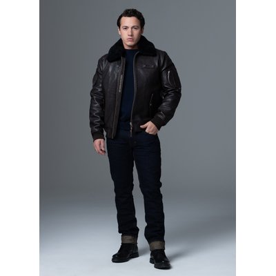 Cuir collector OFFICIAL 70 ALPHA PAF bleu marine foncé REDSKINS