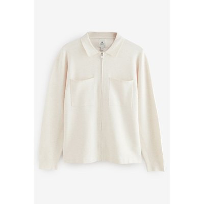 Veste-chemise regular zippée en maille NEXT