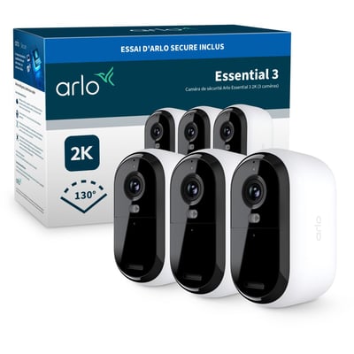 Caméra de surveillance 3 caméras ext Essential3 2k ARLO