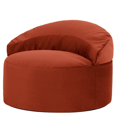 Pouf fauteuil d’appoint décoratif en velours mat Oeko-Tex® - ORB ICON