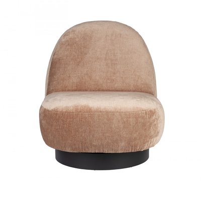 Fauteuil rotatif en tissu doux - EDEN ZUIVER