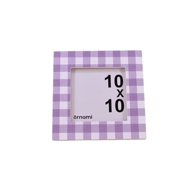 Cadre photo vichy 10x10cm ORNAMI