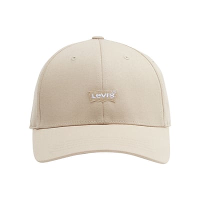 Casquette en coton beige pourvue d'oeillets d'aération et du nom de la marque LEVI'S