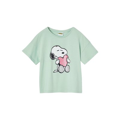 T-Shirt Peanuts® Snoopy coeur glitter VERTBAUDET