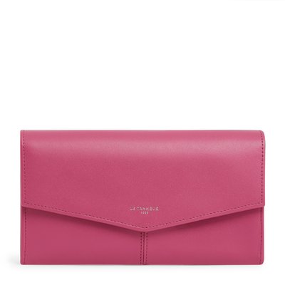 Portefeuille grand en cuir lisse CHARLOTTE LE TANNEUR