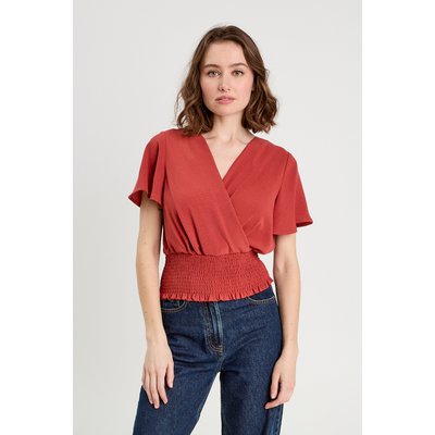 Blouse smockée manches courtes CACHE CACHE