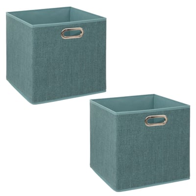 Lot de 2 boîtes de rangement en tissu MIX'N MODUL TOILINUX