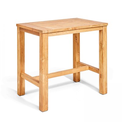 Table haute en teck, MIRA OVIALA