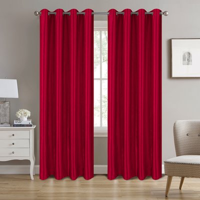 Paire de rideaux occultants à motifs géométriques HOME MAISON