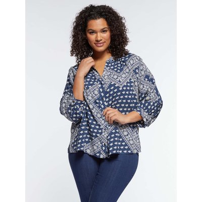 Blouse en viscose à imprimé bandana FIORELLA RUBINO