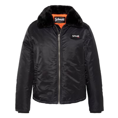 Veste aviateur, unisexe, col en sherpa, AIRDEN SCHOTT