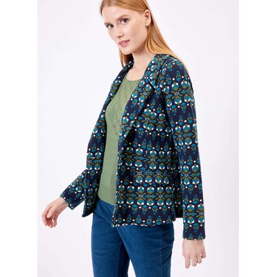 Veste tailleur imprimée en maille jacquard YSEULT PRINCESSE NOMADE