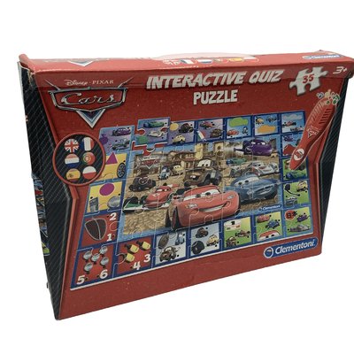 Puzzle Quiz Interactif Cars 35 pièces - Bon état CLEMENTONI