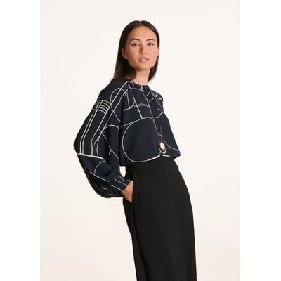 Haut Manches Longues La Fée Maraboutée - Taille XS (36/38), Noir, En Polyester/viscose, Occasion Très Bon état