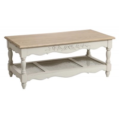 Table basse rectangulaire cannée - ROMANCE INTERIOR'S