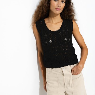 Pull au crochet recto/verso PROMOD
