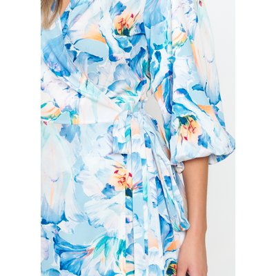 Robe cache-coeur à imprimé fleuri LOLALIZA