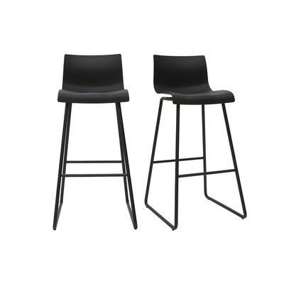 Tabourets de bar design blanc 76 cm (lot de 2) ONA MILIBOO