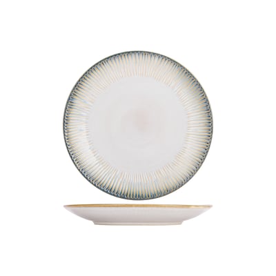 Lot de 6 assiettes plates en grès, LISTRA COSY&TRENDY