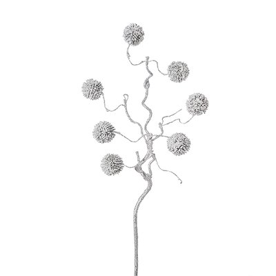 Branche de pompons pailletés artificielle H50 SIA DECO