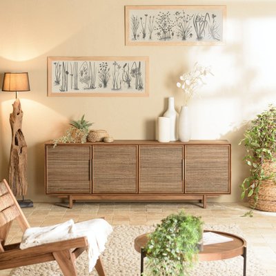 Buffet enfilade en teck 4 portes 180 cm SWING PIER IMPORT