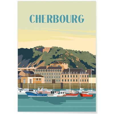 Affiche ville Cherbourg L'AFFICHERIE