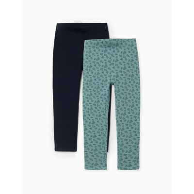 Lot de 2 leggings unis et imprimés ZIPPY
